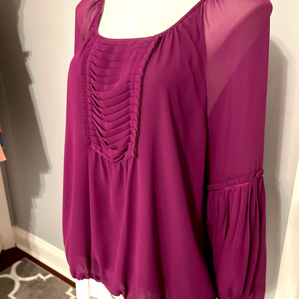 Plum color Studio Max blouse